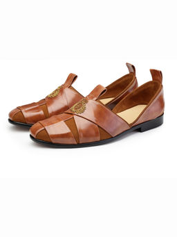 SHUTIQ - Sheraz Crown Tan Loafers