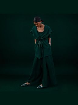 AMPM - Saarya Green Winter Coat with Inner