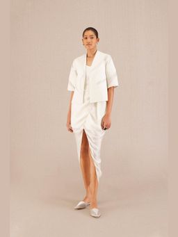 AMPM - Ivory Qadira Jacket with Inner and Skirt