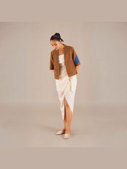 AMPM - Brown Sabaah Jacket and Skirt with Inner