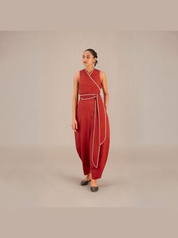 AMPM - Rust Iva Wrap Top and Pant Set