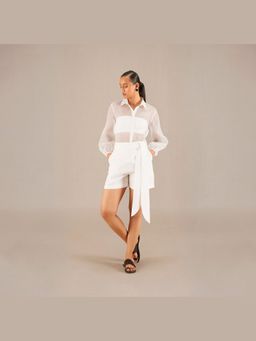AMPM - Ivory Zaydi Shirt and Top with Shorts