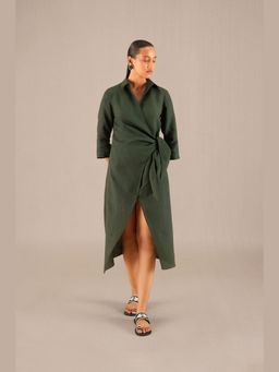 AMPM - Isla Olive Midi Dress