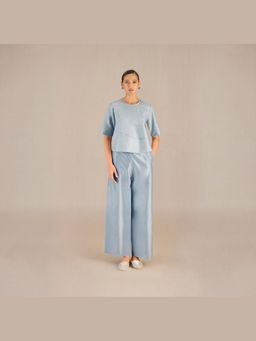AMPM - Blue Lea Top and Palazzo