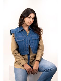 DOORS DESIGNS - Khaki Denim Shirt