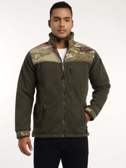 MountMiller - Men's Camouflage Ripstop Dual Superbond HLKN Fleece Tactical Hooded Jacket | Multi-Pocket