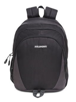 WILDHORN - Black 39L Unisex Polyester Laptop Backpack