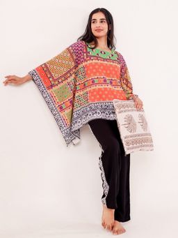The Kaftan Company - Multi-Color Printed Nightwear Pyjama Set