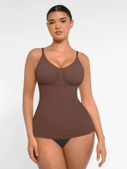 Shop The Edit - Brown Women Waist Control Shapewear Tank Top