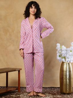 TAG 7 - Lavender Cotton Shirt With Pyjama