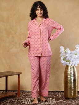 TAG 7 - Pink Cotton Shirt With Pyjama
