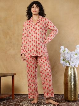 TAG 7 - Pink Cotton Shirt With Pyjama