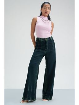 FREAKINS - Jade Aura Retro Flare Stretch Jeans