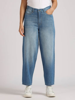 Pepe Jeans - Blue High Waist Balloon Jeans