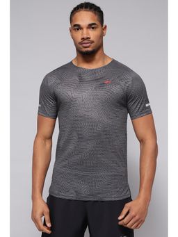 Reebok - Men Grey Printed T-shirt