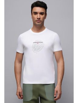 Reebok - Men White Typography Printed T-shirt