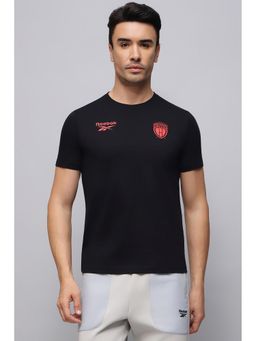 Reebok - Black Printed Neufc Cotton T-shirt