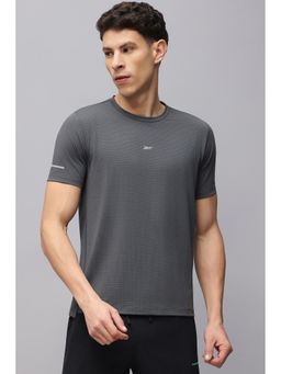 Reebok - Men Grey Printed Half Sleeves T-shirt