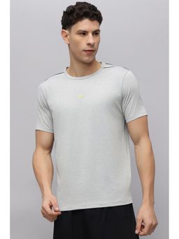 Reebok - Men Grey Solid T-shirt