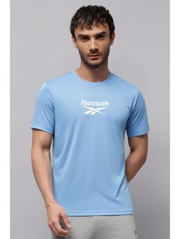 Reebok - Men Blue Half Sleeves T-shirt