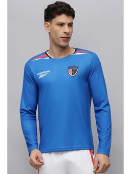 Reebok - Men Blue Printed T-shirt