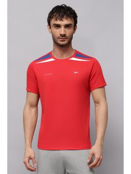 Reebok - Men Red Printed T-shirt
