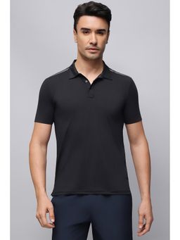 Reebok - Men Black Solid Polo T-shirt
