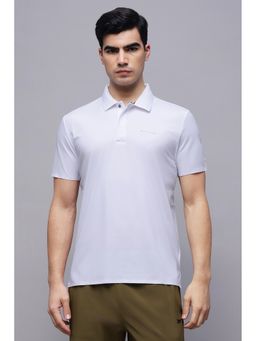 Reebok - Men White Solid Polo T-shirt