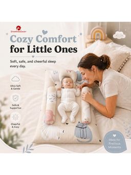 StarAndDaisy - Newborn Baby Bedding Set Soft Mattress Bolster Pillow Cat Print