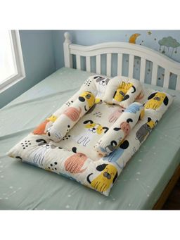 StarAndDaisy - Newborn Baby Bedding Set Soft Mattress Bolster Pillow Dog Print