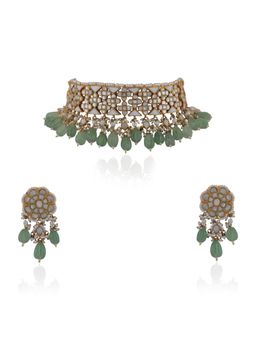 RIANA JEWELLERY - Peral Stones Necklace Set