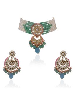 RIANA JEWELLERY - Multi-Color Necklace Set