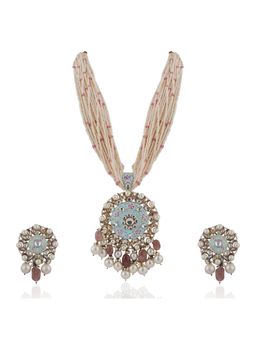 RIANA JEWELLERY - Firozi Work Necklace Set