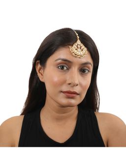 RIANA JEWELLERY - White Jadtar Maang Tikka