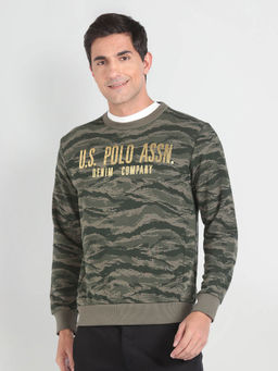 U.S. Polo Assn. Denim Co. - Camouflage Print Crew Neck Sweatshirt