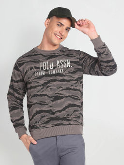U.S. Polo Assn. Denim Co. - Camouflage Brand Print Sweatshirt