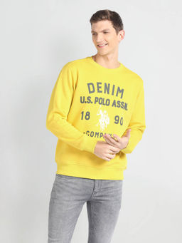 U.S. Polo Assn. Denim Co. - Crew Neck Brand Print Sweatshirt