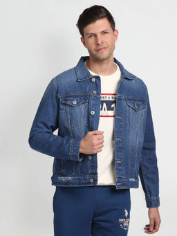 U.S. Polo Assn. Denim Co. - Spread Collar Denim Jacket