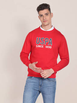 U.S. POLO ASSN. - Brand Print Crew Neck Sweatshirt