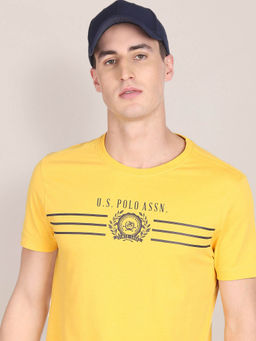 U.S. POLO ASSN. - Crew Neck Brand Print Cotton T-Shirt