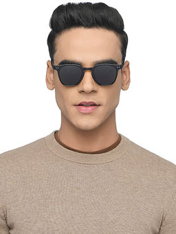 Vincent Chase - by Lenskart Black Round Polarized Sunglasses VC S16750-C1 (41)