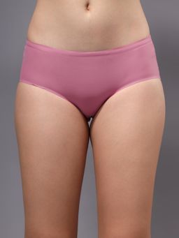 BRACHY - Women Purple Seamless Hipster Briefs Mid Waist Full Coverage Panty