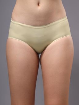 BRACHY - Women Nude Seamless Hipster Briefs Mid Waist Full Coverage Panty