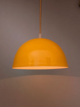 Homesake - Yellow Pendant Hanging Light Lamp 8Inch