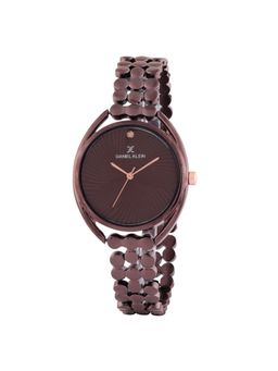 Daniel Klein - Coffee Multi Linked Strap Women Premium Watch - Dk.1.14020-3 (Medium)