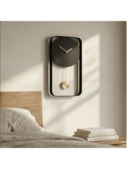 The Artment - Black Wall-Mounted Pendulum Mono Clock