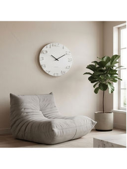 The Artment - White Wall Mounted Facet Clock