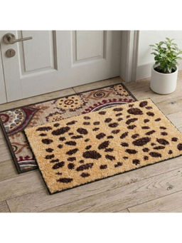 Athom Living - Multi-Color Easy Home Designer Soft Anti Slip Door Mats (Pack Of 2)
