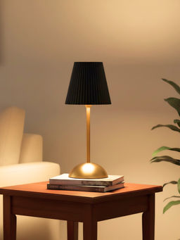 ELARE - Black Rechargeable Touch Table Lamp