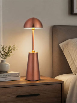 ELARE - Pink Metal Touch Table Lamp